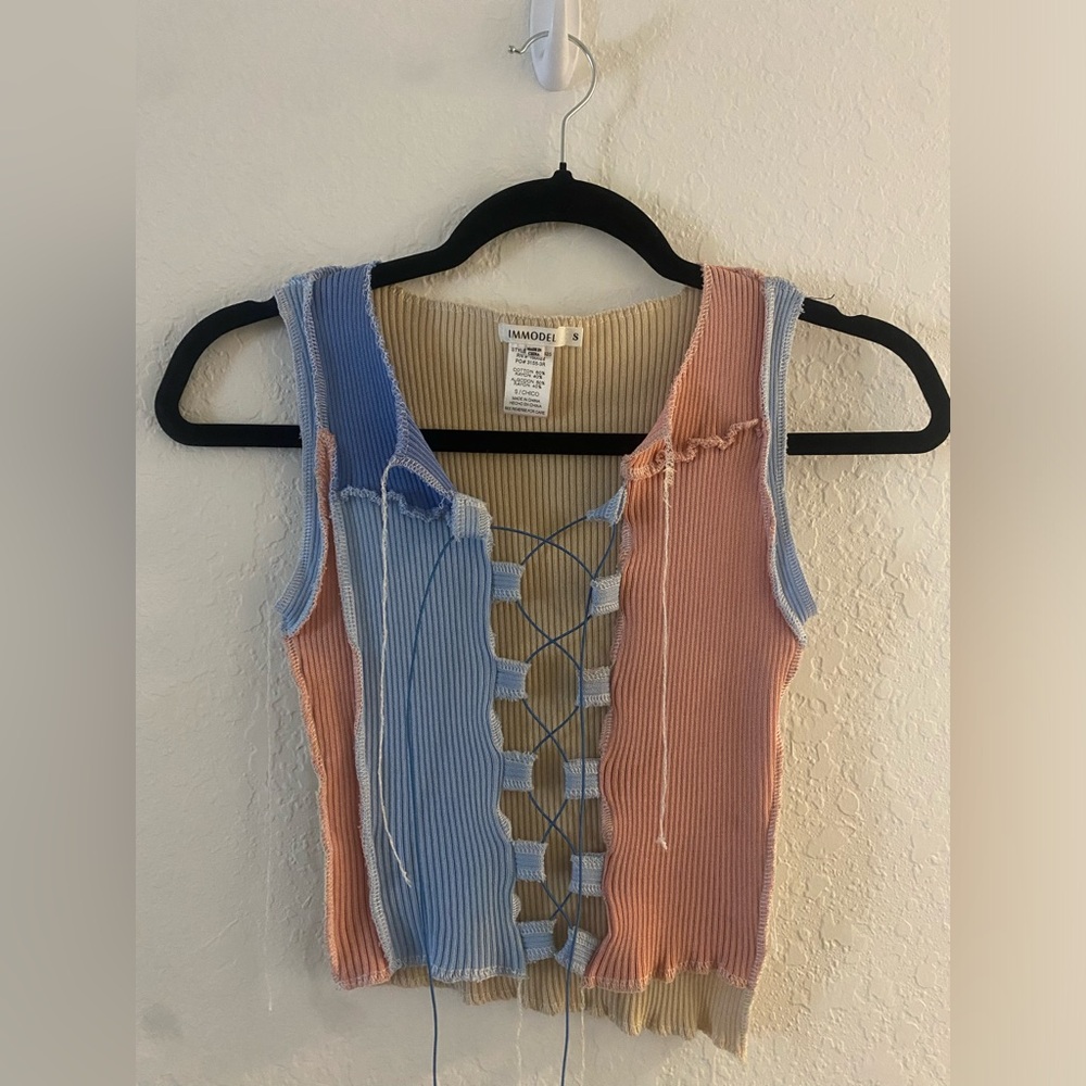 Multi color crop top